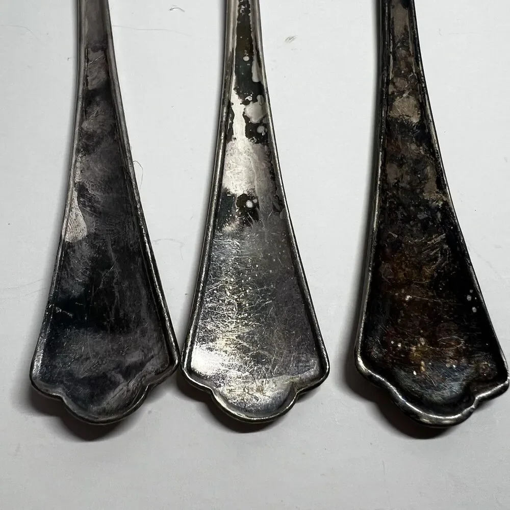 Vintage Intl Silver Co Lady Betty Silverplate Tablespoons Lot of 3 Unpolished